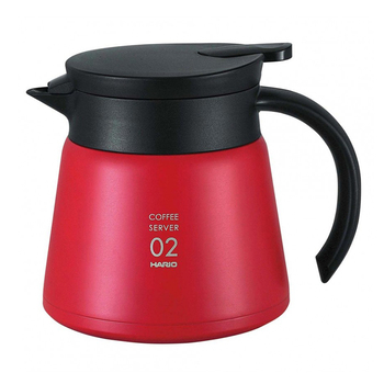Чайник термос, ТМ "Hario" V60 02 VHS-60 червоний, 600 мл