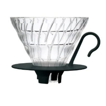 Пуровер, ТМ "HARIO" V60 01 чорний скляний