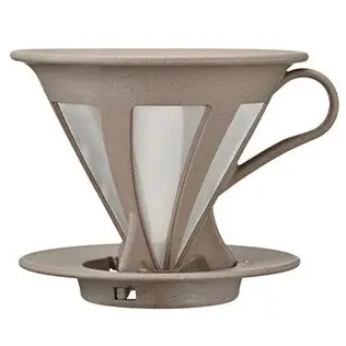 Пуровер, ТМ "HARIO" V60 02 Baton екологічний, виготовлений частково з кавової гущі