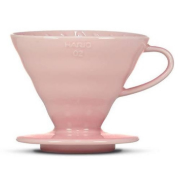 Пуровер, ТМ "HARIO" V60 02 рожевий керамічний