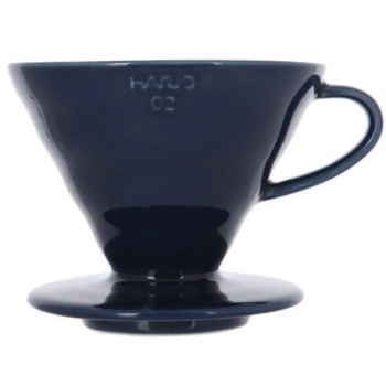 Пуровер, ТМ "HARIO" V60 02 синий індиго керамічний