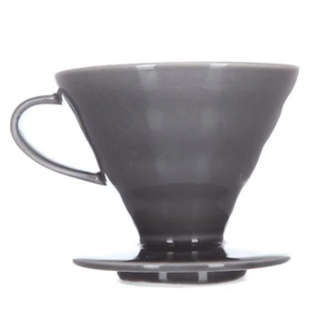 Пуровер, ТМ "HARIO" V60 02 сірий керамічний