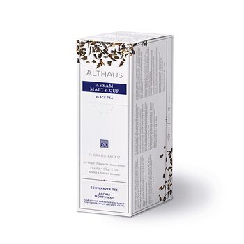 Чай листовий, ТМ "Althaus" Assam Malty Cup (Солодкий Ассам), 15x4 г (Grand Pack)