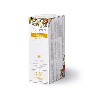 Чай пакетований, ТМ "Althaus" Fancy Camomile (Незвичайна ромашка), 15x3,3 г (Grand Pack) 