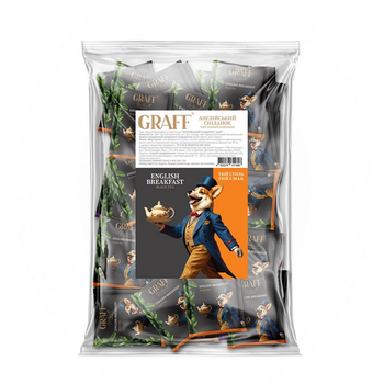 Чай чорний Graff Англійський сніданок 100 г (в кадді-пакетиках 50×2 г)