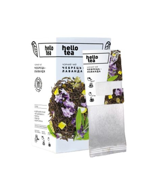 Чай пакетований, TM "Hello Tea" Чебрець Лаванда, 20 шт