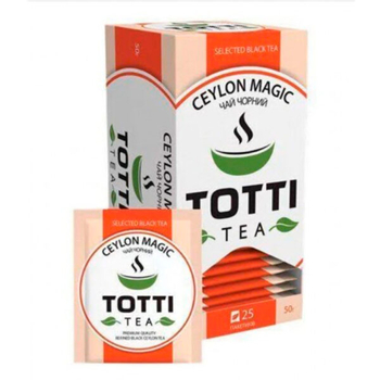 Чай пакетований, TM "Totti" Магія Цейлона, 25 шт*2 г