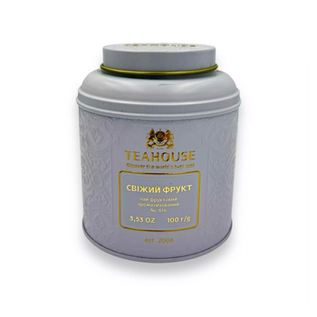 Чай листовий, ТМ "Teahouse" Свіжий фрукт ж/б, 100 г