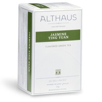 Чай пакетований, ТМ "Althaus" Jasmine Ting Yuan (Жасминовий сад), 20x1,75 г (Deli Packs)