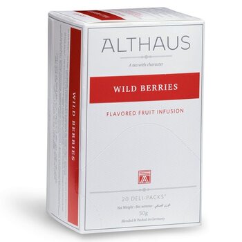 Чай пакетований, ТМ "Althaus" Wild Berries (Дикі Ягоди), 20x1,75 г (Deli Packs)