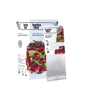 Чай пакетований, TM "Hello Tea" Шалена Вишня, 20 шт