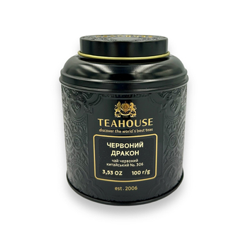 Чай листовий, ТМ "Teahouse" Червоний Дракон ж/б, 100 г
