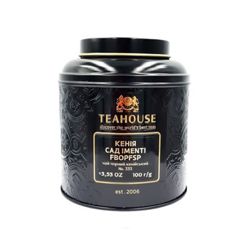 Чай листовий, ТМ "Teahouse" Кенія сад IMENTI FBOPFSP ж/б, 100 г