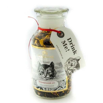 Чай листовий, ТМ "Teahouse" Чеширський кіт, в скляній банці, 125 г