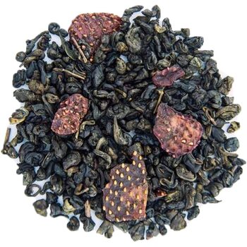 Чай листовий, ТМ "Teahouse" Суниця з вершками зелений, 250 г