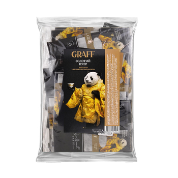 Чай пуер Graff Золотий пуер 100 г (в кадді-пакетиках 50×2 г)