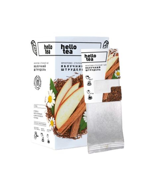 Чай пакетований, TM "Hello Tea" Яблучний Штрудель, 20 шт