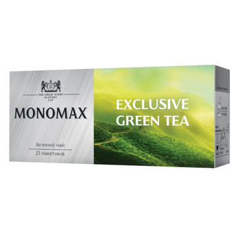 Чай листовий, TM "Мономах" Exclusive Зелений Ганпаудер, 1.5г*25 (Deli Packs) Чай листовий, TM "Мономах" Exclusive Зелений Ганпаудер, 1.5г*25 (Deli Packs)
