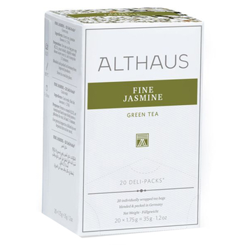Чай пакетований, ТМ "Althaus" Fine Jasmine (Жасмин), 20x1,75 г (Deli Packs)