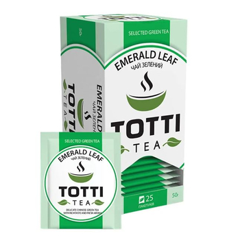 Чай пакетований, TM "Totti" Смарагдовий Лист, 25 шт*2 г
