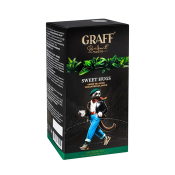 Чай зелений байховий Graff Солодкі обійми 30 г (в саше 20×1,5 г)