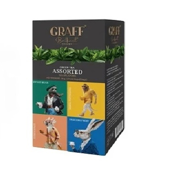 Чай зелений Graff Асорті чайних смаків 36 г (в саше 24 шт)