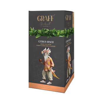 Чай зелений Graff Цитрусовий космос 30 г (в саше 20×1,5 г)
