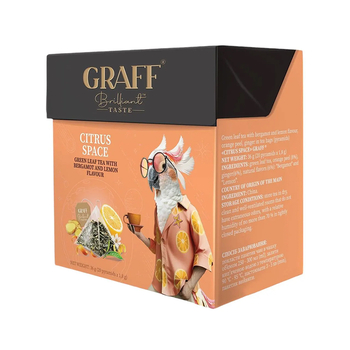 Чай зелений Graff Цитрусовий космос 36 г (в пірамідках 20х1,8 г)