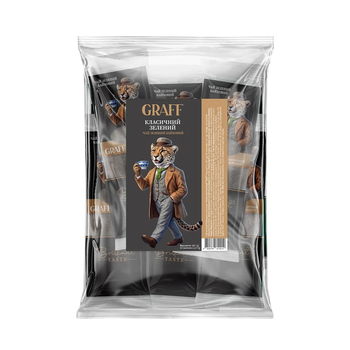 Чай зелений Graff Класичний зелений 90 г (в саше 50×1,8 г)