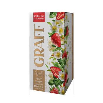 Чай зелений Graff Полуничне ігристе 30 г (в саше 20×1,5 г)