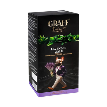 Чай чорний байховий Graff Лавандова прогулянка 30 г (в саше 20×1,5 г)