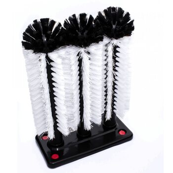 Комерційний йорж для миття склянок потрійний, 185×85×255 мм