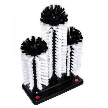 Комерційний йорж для миття склянок потрійний, 185×85×255 мм - 2