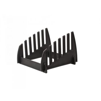 Підставка під 6 роздільних дощок товщиною до 12 мм, поліпропілен, чорна, 230×230×160 мм