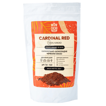 Какао, TM "Wow Cacao" Cardinal Red алкалізоване, 250 г