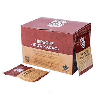 Какао, TM "Wow Cacao" Червоне Порційне 100%, 40*10 г