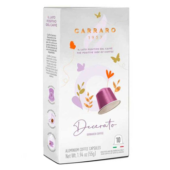  Кава в капсулах, ТМ "Carraro" Nespresso Aluminium Decerato, 10 шт