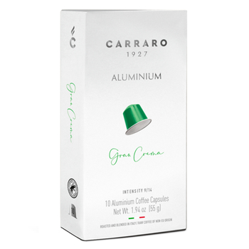  Кава в капсулах, ТМ "Carraro" Nespresso Aluminium Gran Crema, 10 шт