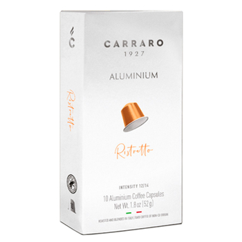  Кава в капсулах, ТМ "Carraro" Nespresso Aluminium Ristretto, 10 шт