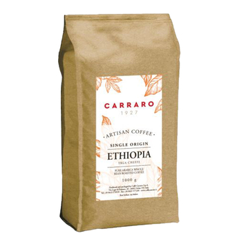 Кава в зернах, ТМ "Carraro" Ethiopia Yrga Cheffe 100% Арабика, 1 кг