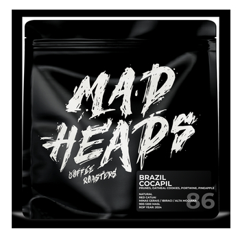 Кава в зернах, ТМ "Mad Heads" Brazil Cocapil espresso/filter, 250 г