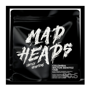 Кава в зернах, ТМ "Mad Heads" Colombia Wilton Benitez Tabi filter, 250 г