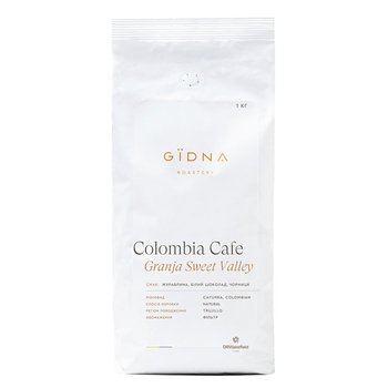 Кава в зeрнах, TM "Gidna" Colombia Café Granja La Sweet Valey Filter, 1 кг