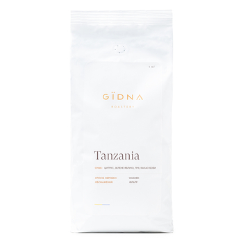 Кава в зeрнах, TM "Gidna" Tanzania AA Filter, 1 кг