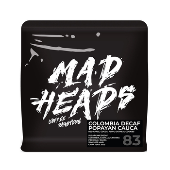Кава в зернах, ТМ "Mad Heads" Colombia Decaf Popayan Caucа filter без кофеїну, 250 г
