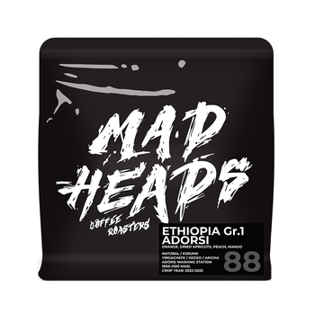 Кава в зернах, ТМ "Mad Heads" Ethiopia Adorsi Gr.1 filter, 250 г Кава в зернах, ТМ "Mad Heads" Ethiopia Adorsi Gr.1 filter, 250 г
