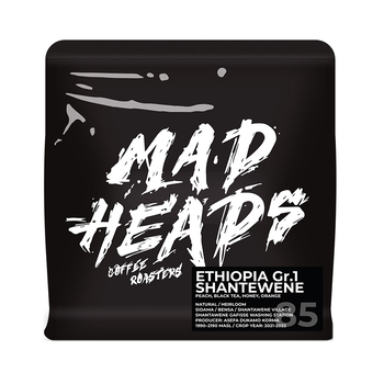 Кава в зернах, ТМ "Mad Heads" Ethiopia Sidama Shantewene Gr.1 Natural espresso/filter, 250 г