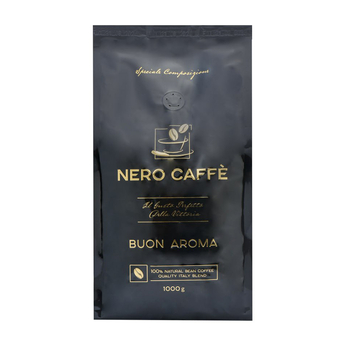  Кава в зернах, ТМ "Nero Caffe" Black Aroma, 1 кг