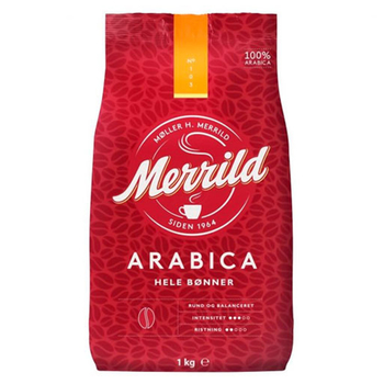  Кава в зернах, ТМ "Lavazza" Merrild 100% Арабіка, 1 кг