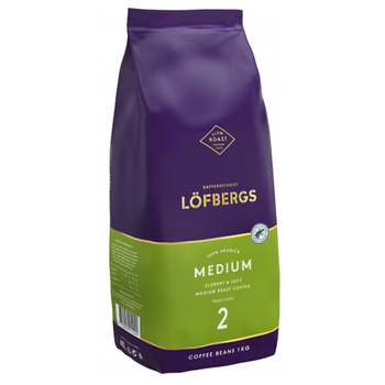 Кава в зернах, ТМ "Lofbergs" Medium Roast 100% Арабіка, 1 кг